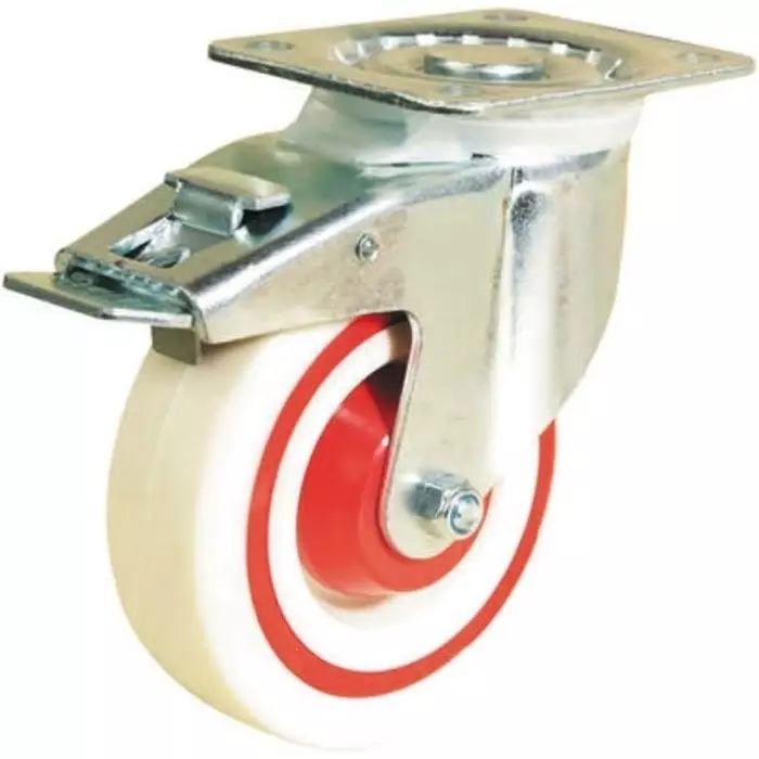 Guitel Hervieu Braked Swivel Castor Wheel 200 Kg Capacity 125 mm Wheel, 374966