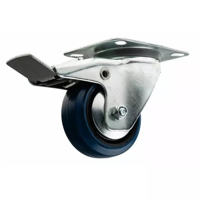 Guitel Hervieu Braked Swivel Castor Wheel 80 Kg Capacity 80 mm Wheel, 12757210