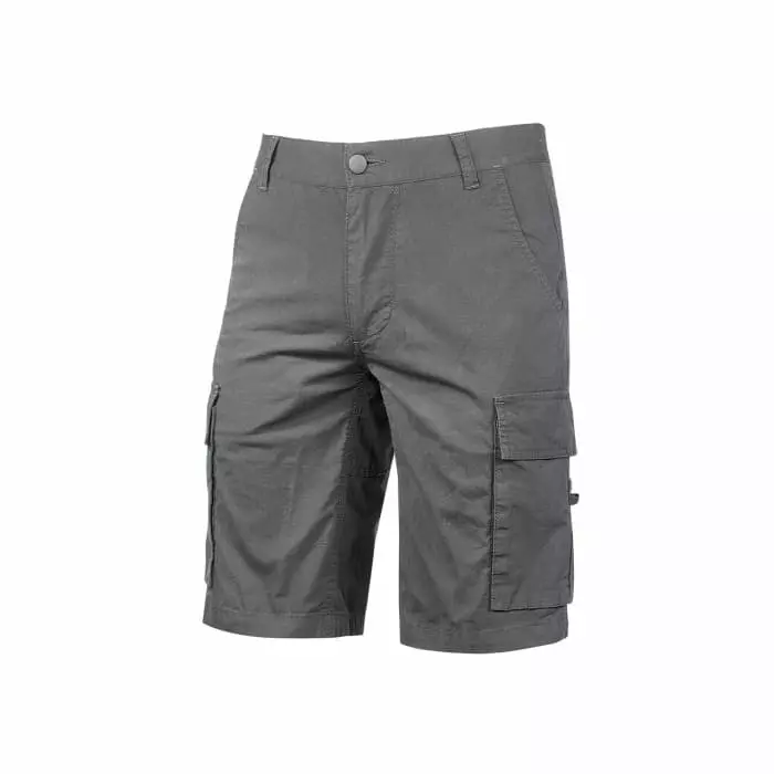 UPower Enjoy Grey 3% Spandex 97% Cotton Work Shorts, WEY132GI-L