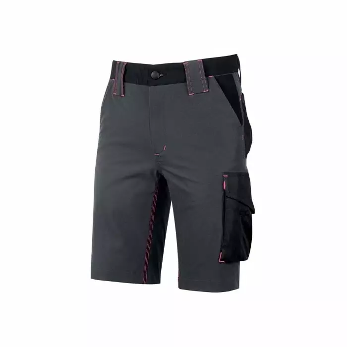 UPower FUTURE Grey Work Shorts 14% Spandex 86% Nylon, WFU196GF-2XL