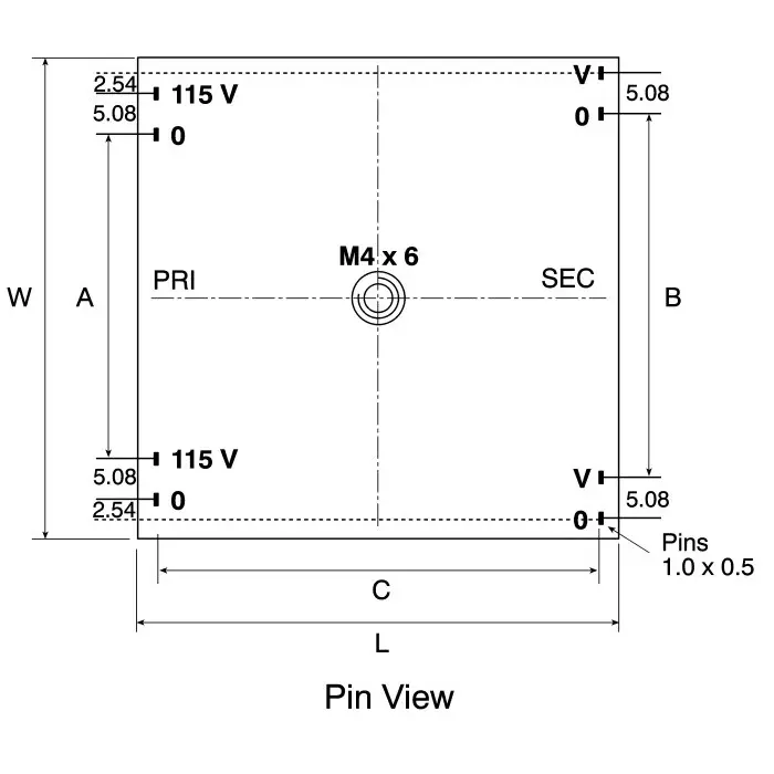 Nuvotem Talema Toroidal Transformer 115 V AC 230 V AC 2 x 15V AC 3.2VA 2 Output, 70013K
