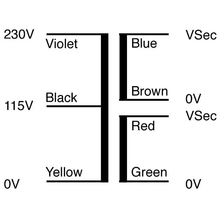 Nuvotem Talema Toroidal Transformer 115 V AC 230 V AC 2 x 15V AC 5VA 2 Output, 60023