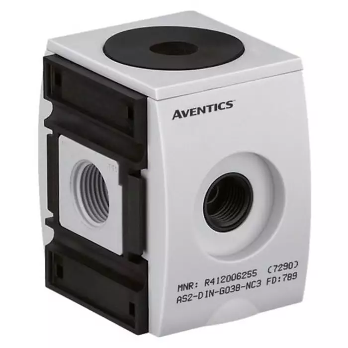 EMERSON – AVENTICS AS3-DIN Non Return Valve G 1/2 Inlet 0.4-16 Bar, R412007255