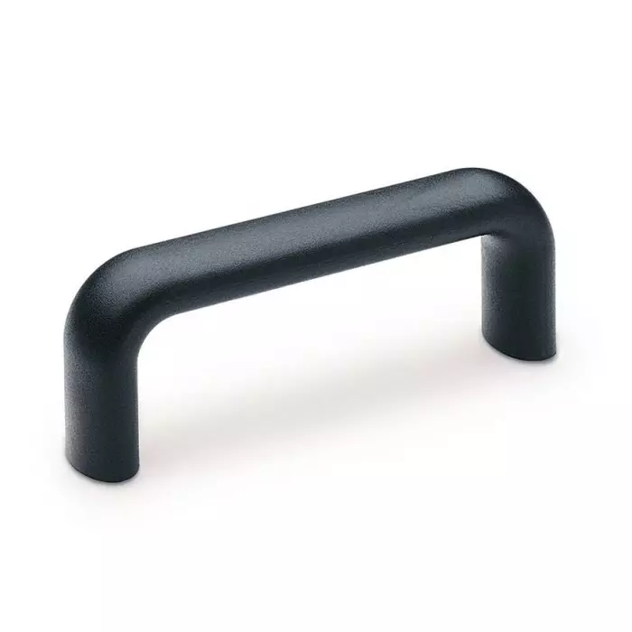 Elesa Matt Black Polypropylene Handle 56 mm Height 27 mm Width 166 mm Length, M.643/180 B-M8 (Pack of 5 Pcs)