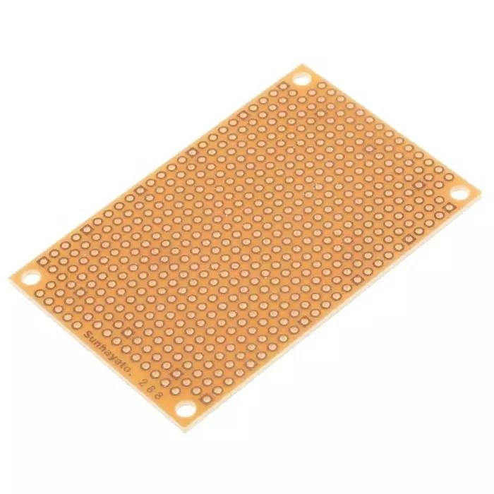 Sunhayato Matrix Board FR1 1mm Holes 2.54 x 2.54mm Pitch 72 x 47 x 1.6mm, ICB-288