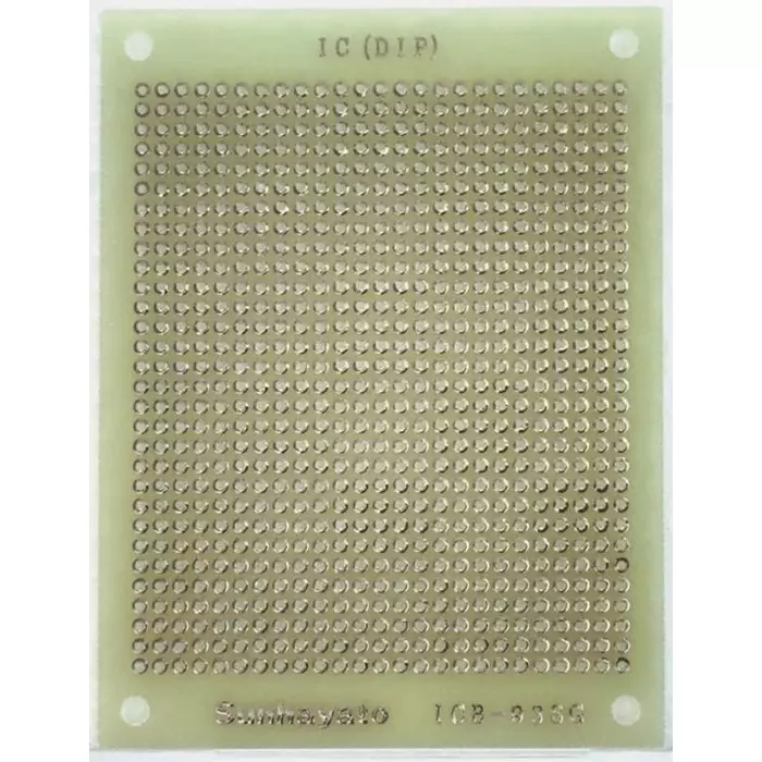 Sunhayato Single Sided Matrix Board 1mm Holes 2.54 x 2.54mm Pitch 95 x 72 x 1.2mm, ICB-93SG