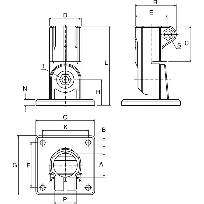 Rose+Krieger Joint Clamp Connecting Component Strut Profile 12-18 mm, RK80218CCE (Pack of 10 Pcs)