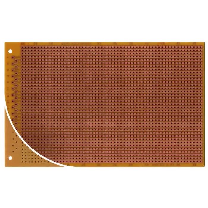 Roth Elektronik Single Sided DIN 41617 Eurocard PCB FR2 With 37 x 57 1mm Holes, 2.54 x 2.54mm Pitch, 160 x 100 x 1.5mm, RE522-HP