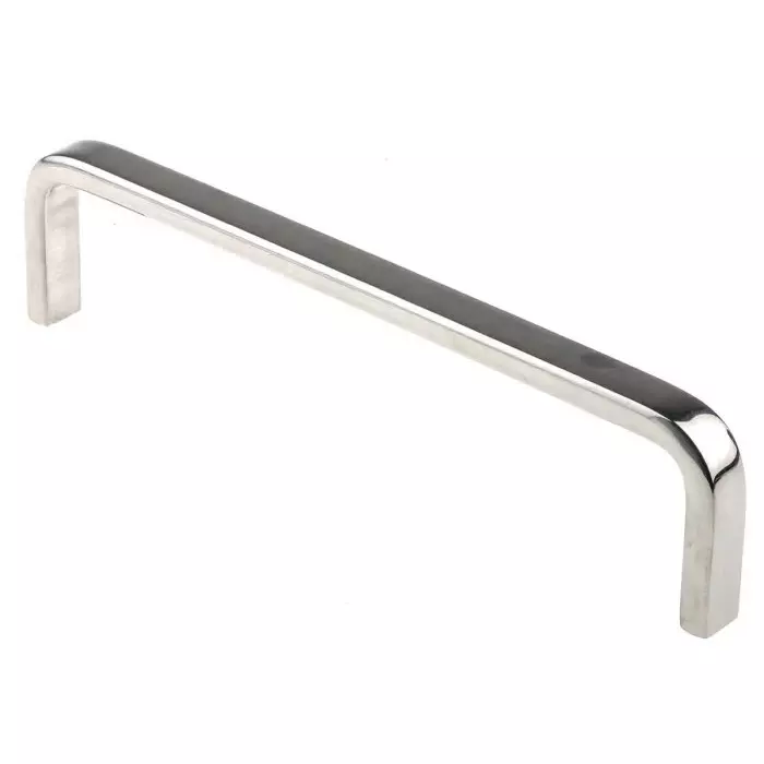 Pinet Chrome Stainless Steel Handle 50 mm Height 8mm Width 208mm Length (Pack of 2 Pcs)
