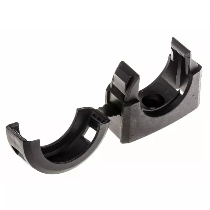 Adaptaflex Conduit Clip Conduit Fitting 32mm Nominal Size Nylon 66 Black, 7TCA296000R0070ACB34 (Pack of 10 Pcs)