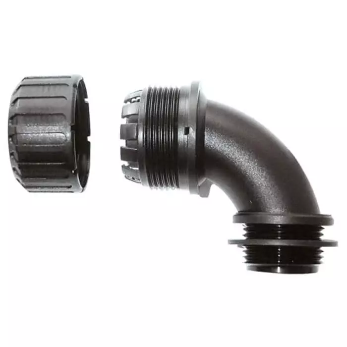 adaptaflex-90-elbow-conduit-fitting-20mm-nominal-size-m20-nylon-66-black-ip65-rating-xf20m20c90