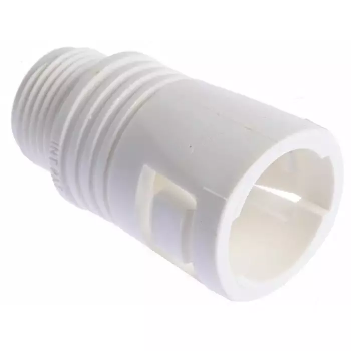 Adaptaflex Straight Conduit Fitting 20mm Nominal Size M20 Polyamide White IP65 Rating, 7TCA296140R0019KF20/M20/A/W (Pack of 10 Pcs)
