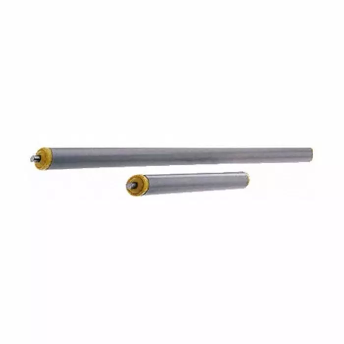 Interroll PVC Round Conveyor Roller Spring Loaded 20mm Dia. x 450mm L Steel 6mm Spindle 467mm Overall Length, 11AYS20C03 - 450