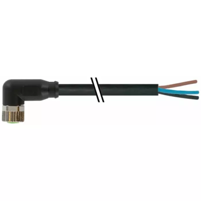 Murrelektronik Limited Sensor Actuator Cable 3 m Right Angle Female 3 Way M8, 7000-08081-6100300