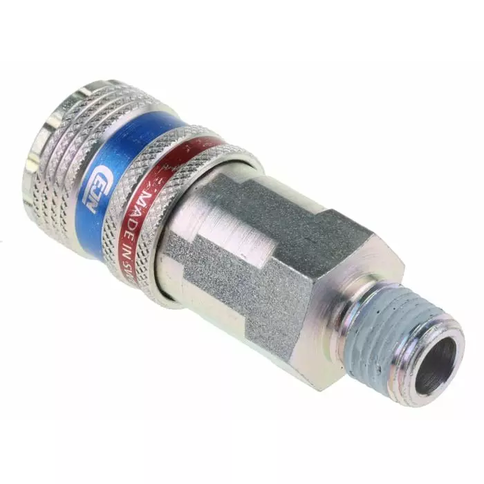 CEJN Pneumatic Quick Connect Coupling Brass & Stainless Steel Male R 1/4 Male Threaded, C103102152