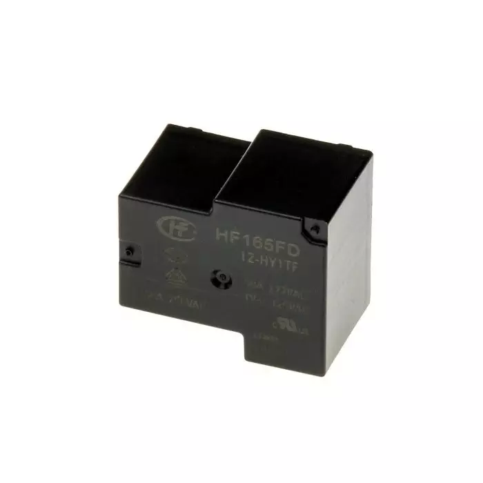 Hongfa Europe GMBH PCB Mount Power Relay 12V DC Coil 30A Switching Current SPST, HF165FD/12-HY1TF (Pack of 2 Pcs)