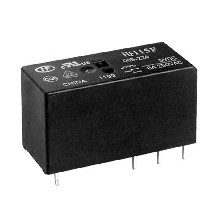 Hongfa Europe GMBH PCB Mount Power Relay 24V DC Coil 16A Switching Current SPST, HF115F/024-1HS3BF(610) (Pack of 2 Pcs)