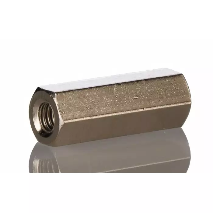 ESSENTRA COMPONENTS Threaded Standoff M4 Thread 20 mm Body Brass Female/Female, HTSB-M4-20-7-1