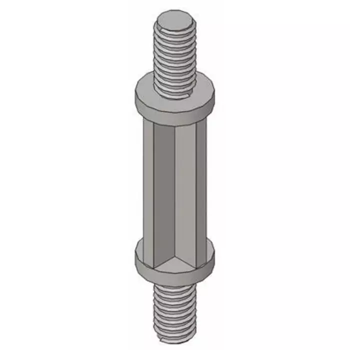 ESSENTRA COMPONENTS High Nylon PCB Support Pillar for 4mm PCB Hole 7.1mm Base, CBS-TMM-M4-08-01