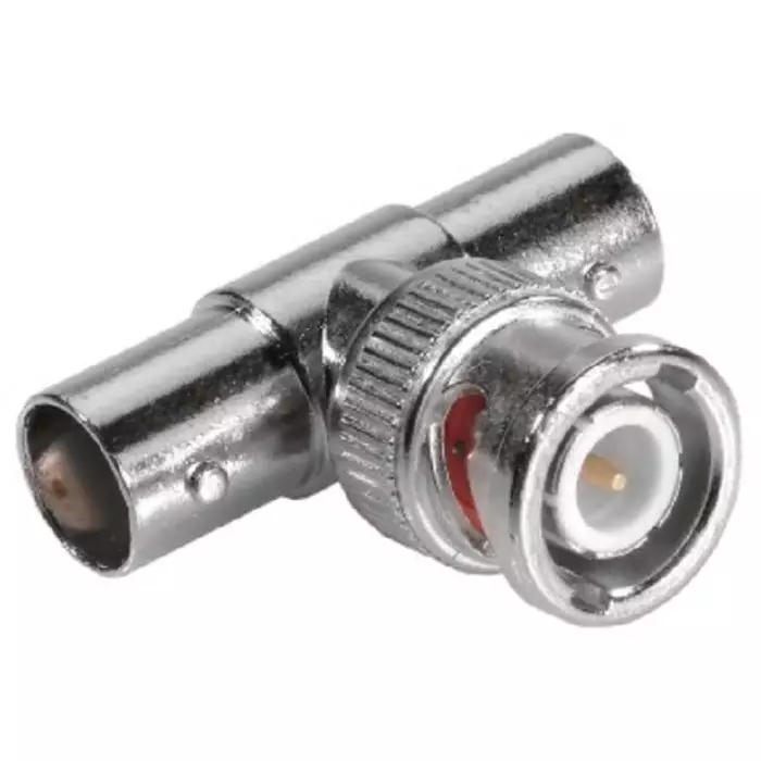 ABUS Female Male Cable BNC Connector Cable Termination Tee Body, TVAC40630