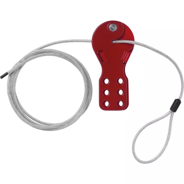 ABUS 6-Lock Plastic Steel Cable Lockout, 355