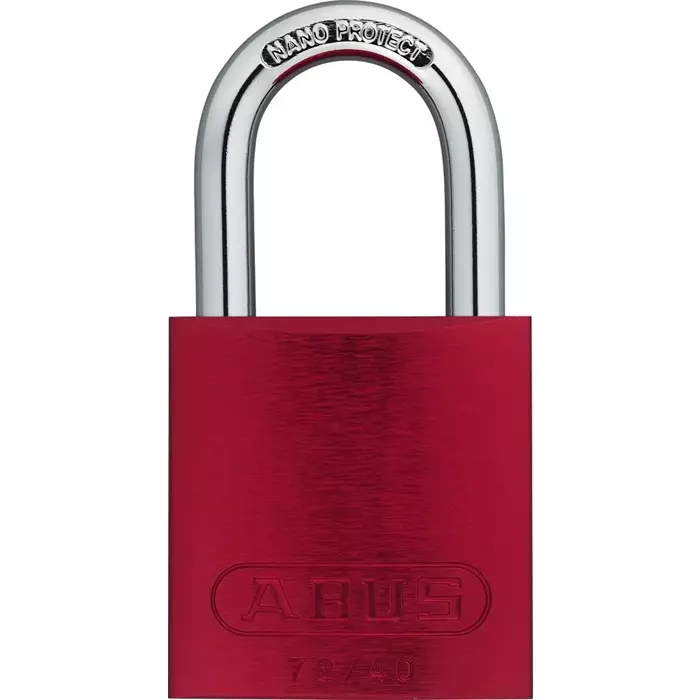 ABUS Key Weatherproof Aluminium Steel Safety Padlock 6.5 mm Shackle 39 mm Body, 43608