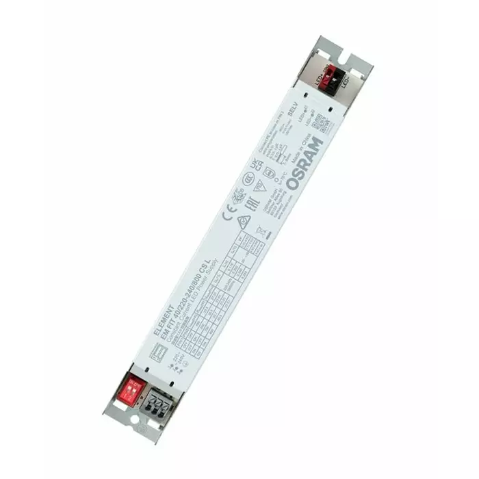 OSRAM LEDVANCE LED Driver 27-51V Output 40.8W Output 800mA Output Constant Current, EM-FIT-40/220-240/800-CS-L