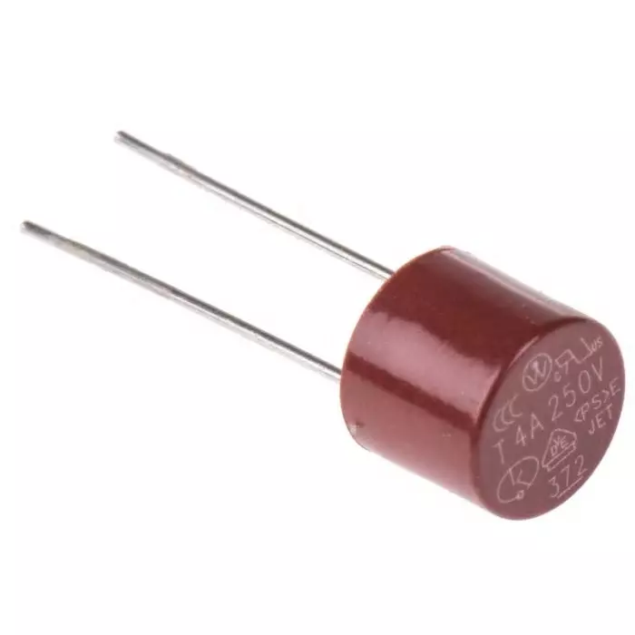 Littelfuse PC Board Non Resettable Fuse Radial 4A 250 V AC 0.6 mm Wire Diameter, 37214000001