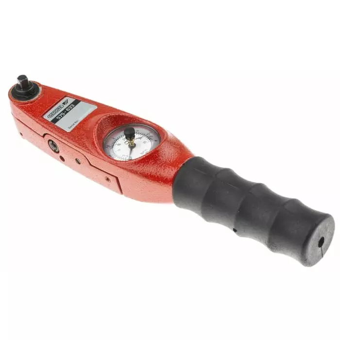 RS PRO Dial Torque Wrench 0.3-4 Nm 1/4 inch Square Drive