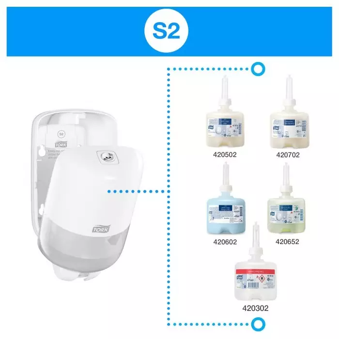 Tork Soap Dispenser Manual 1000 ml White, 561000