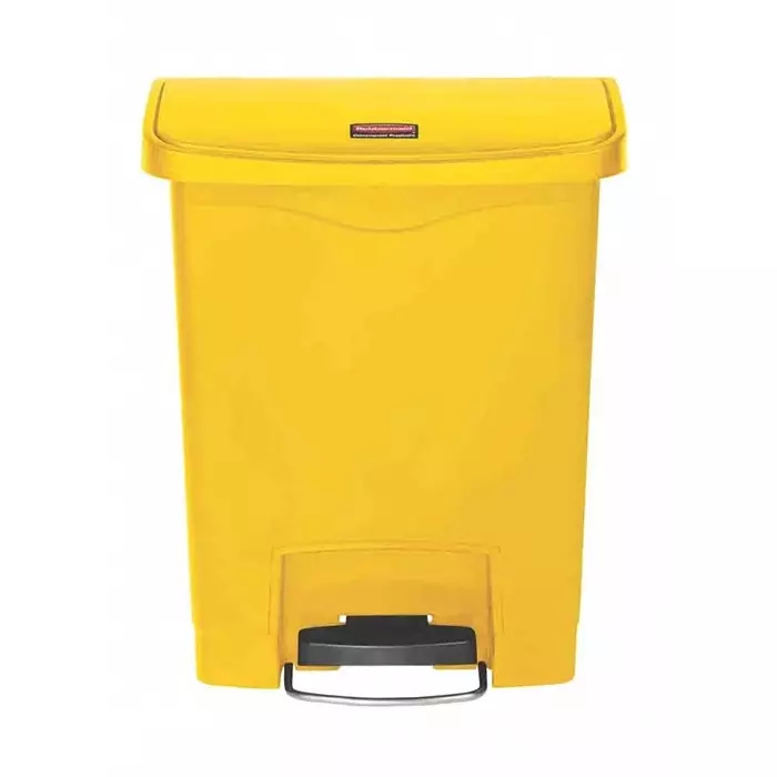RUBBERMAID Slim Jim 30L Yellow Pedal Waste Bin, 1883573
