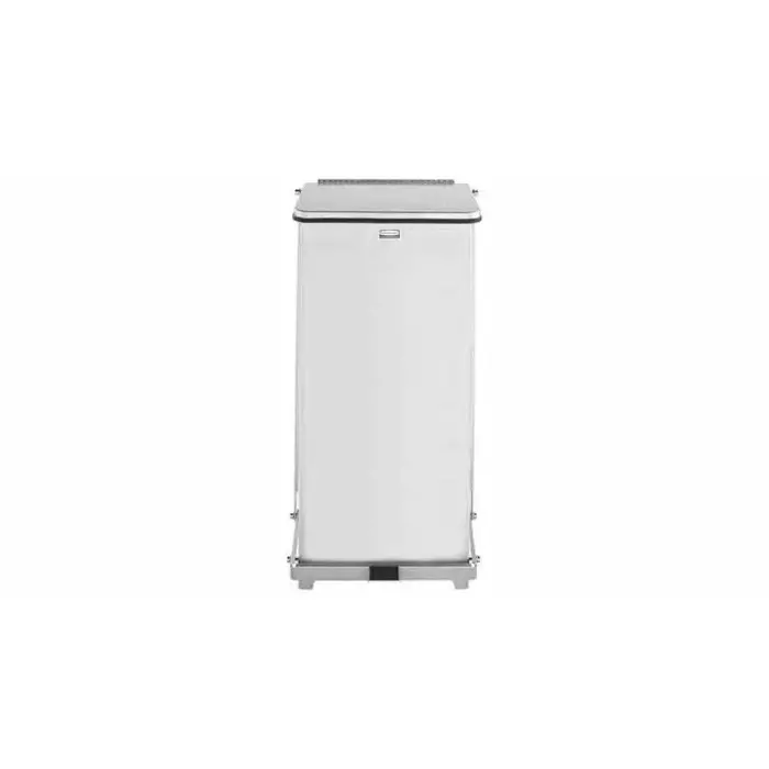 RUBBERMAID DefendersÂ® 49L Pedal Galvanised Steel Waste Bin, FGST24SSPL