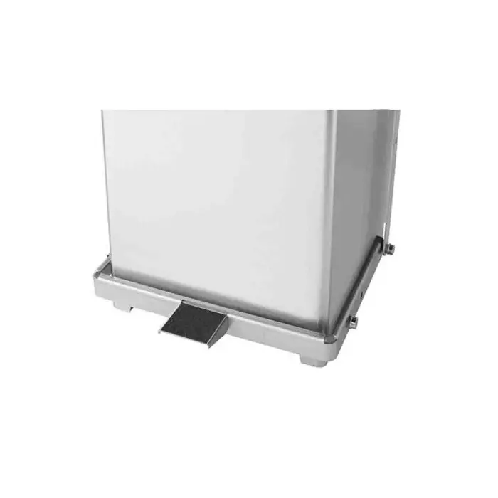 RUBBERMAID DefendersÂ® 49L Pedal Galvanised Steel Waste Bin, FGST24SSPL