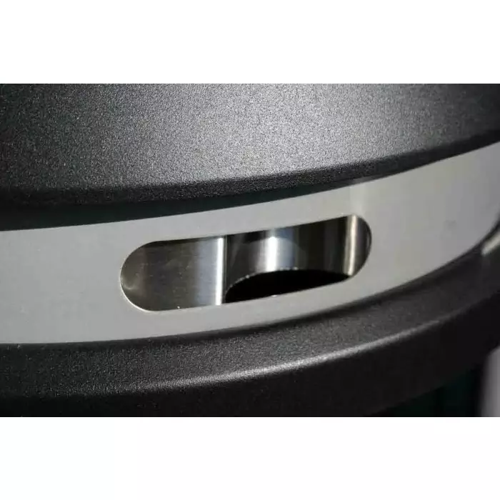 RUBBERMAID Black Stainless Steel Base Mount Cigarette Bins 485x1.02m x 480 mm, FG9W3400BLA
