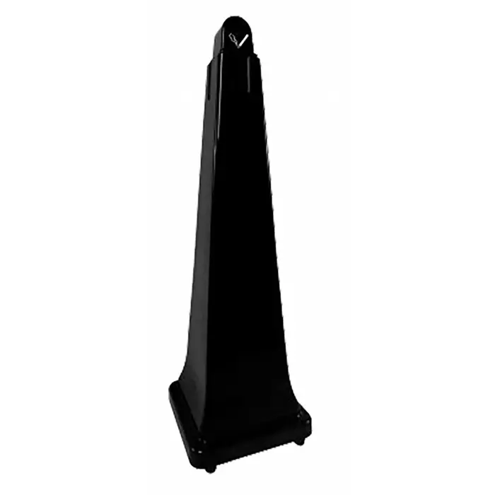 RUBBERMAID Black Plastic Standing Cigarette Bins 311x1.001x311 mm, FG257088BLA