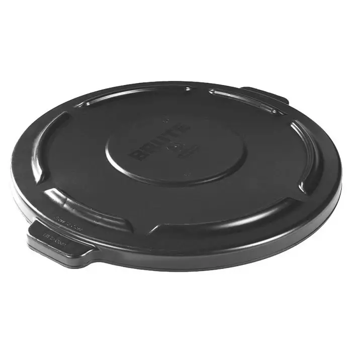 RUBBERMAID Bin Lid 505 mm Black PE for 2620 BRUTE Container 75L BRUTE Container 46 mm, FG261960BLA