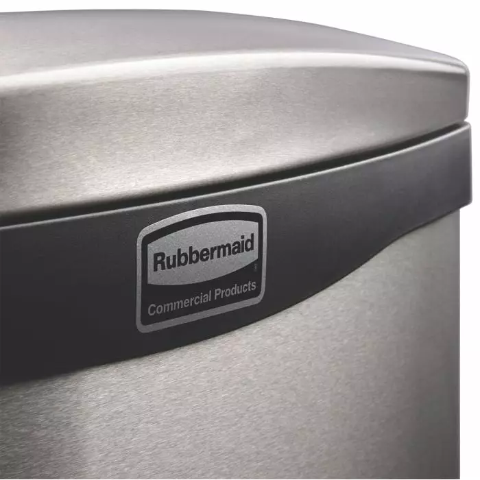 RUBBERMAID Slim Jim 50L Chrome Pedal Stainless Steel Waste Bin, 1901992