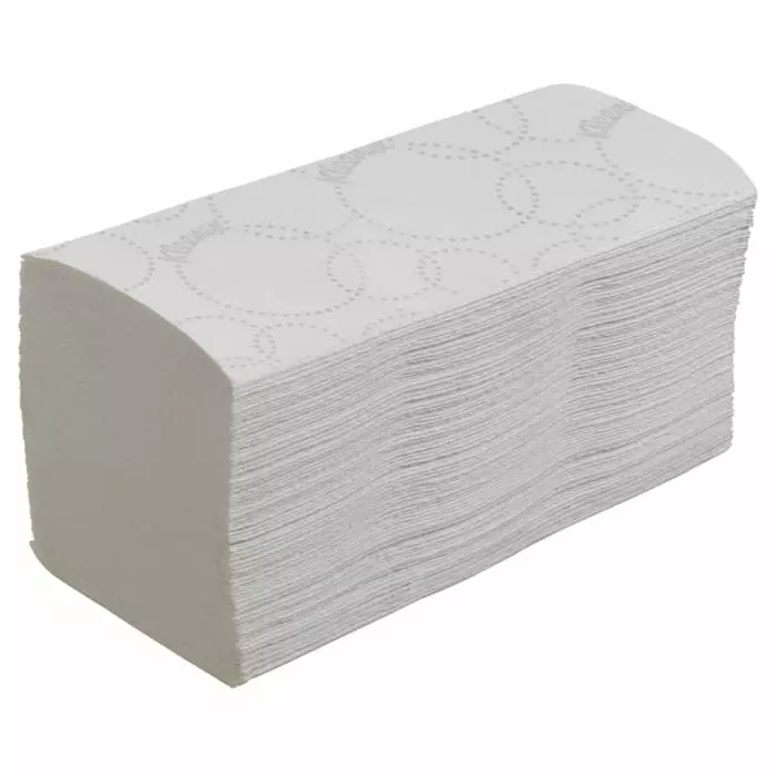 Kimberly-Clark Kleenex Folded White Paper Towel 215mm 2-Ply 186 Sheets, 6789