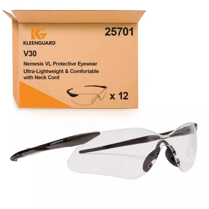 Kimberly-Clark V30 Series Anti-Mist Safety Glasses Clear, 25701