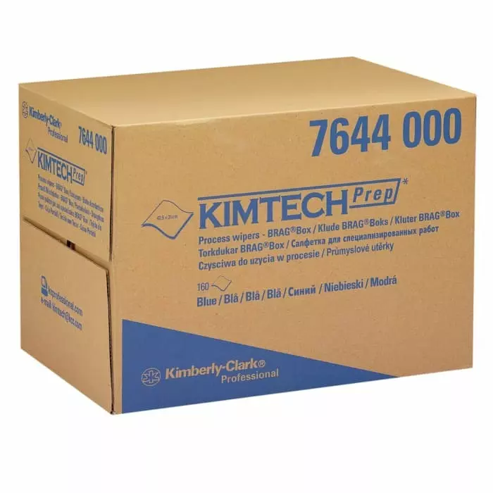 Kimberly-Clark Dry Multi-Purpose Wipes Blue 160 Wipes 305 x 425mm for Clean Environments, Food Industry & Pharmaceutical, 7644