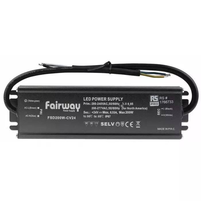 RS PRO LED Driver 24V Output 200W Output 8.33A Output Constant Voltage