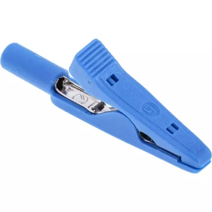 HIRSCHMANN TEST AND MEASUREMENT Crocodile Clip Blue, 930317802 (Pack of 1000)