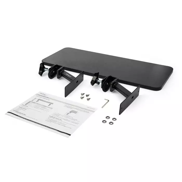 StarTech.com Monitor Riser 32 inch Max Screen Size 20 Kg Max Load, MNRISERCLMP