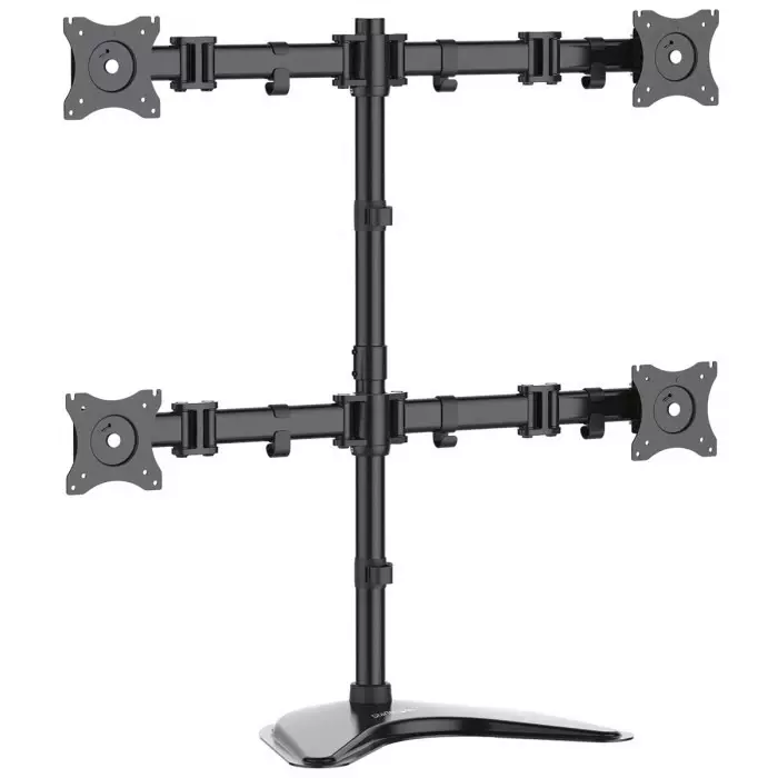 StarTech.com Desk Mounting Monitor Arm for 4 x Screen 27 inch Screen Size, ARMBARQUAD