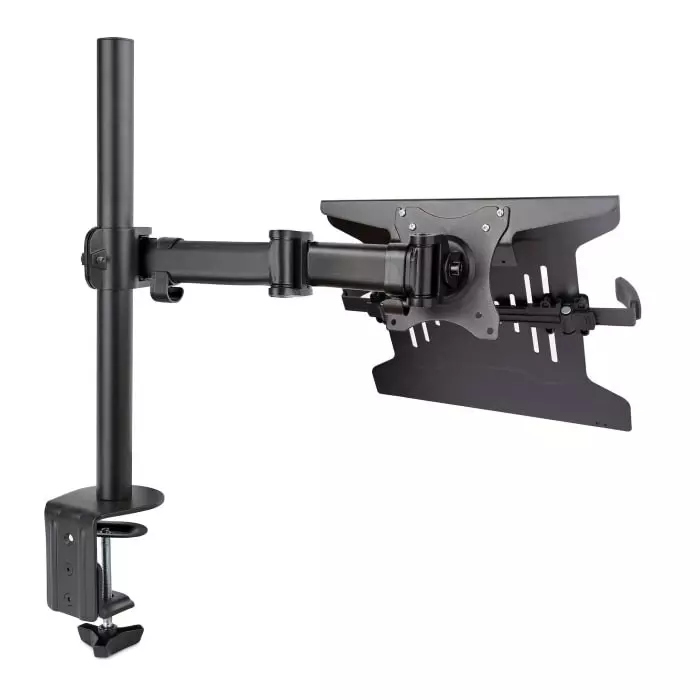 StarTech.com Desk & Grommet Clamp Mounting Monitor and Laptop Mount 34 inch Screen Size, A-LAPTOP-DESK-MOUNT