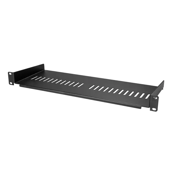 StarTech.com Black Rack Shelf 1U 20 Kg Load 440mm x 175mm, CABSHELF1U7V