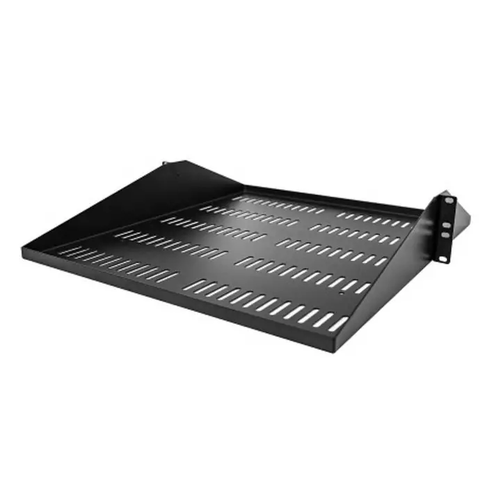 StarTech.com Black Rack Shelf 2U 91 Kg Load 550mm x 483mm, SHELF-2U-20-CENTER-V