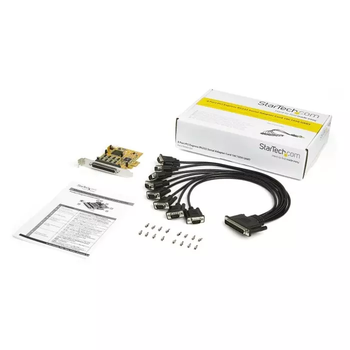 StarTech.com 8 Port PCIe RS232 Serial Board, PEX8S1050