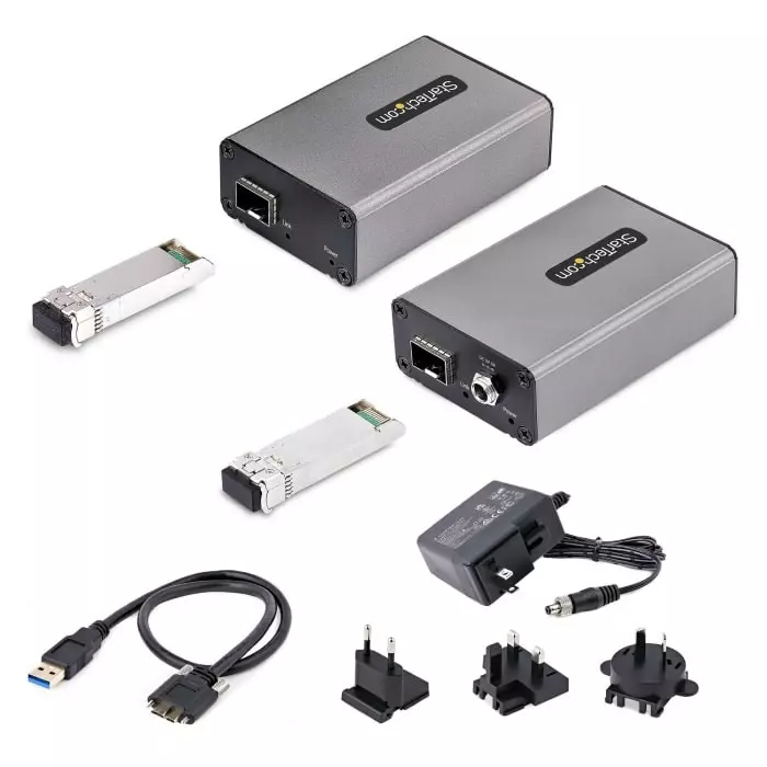 StarTech.com 2 Port USB 3.2 Fibre Extender up to 350m Extension Distance, F35023-USB-EXTENDER