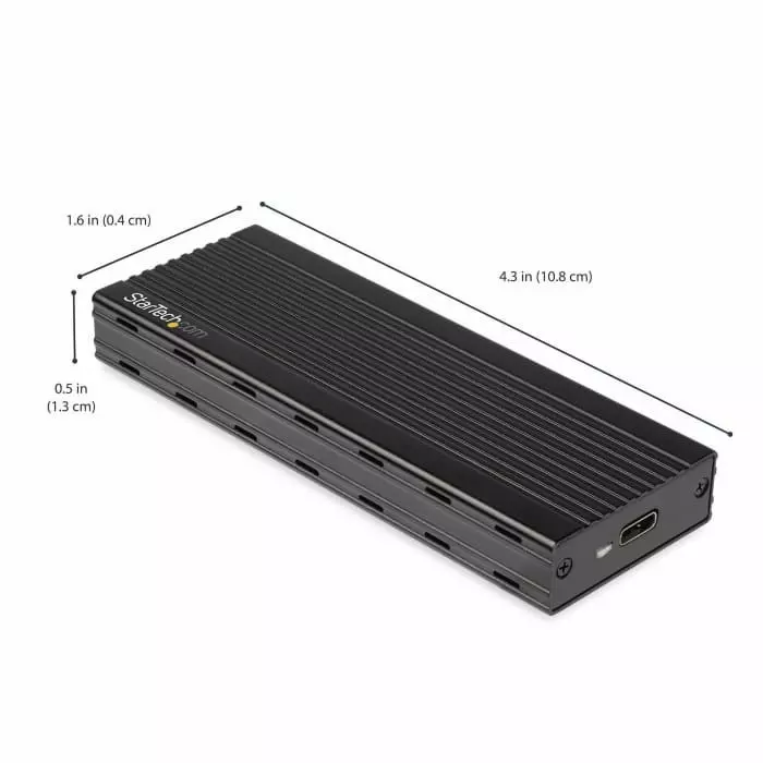 StarTech.com 0.86 inch M.2 NVMe Hard Drive Enclosure USB 3.1, M2E1BMU31C